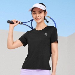 QIAODAN 乔丹 IAODAN 乔丹 24年夏季女式运动T恤透气针织短袖