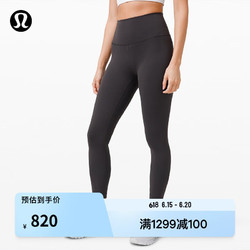 lululemon 露露乐蒙 丨Wunder Train女运动高腰紧身裤24"透气速干 LW5CUDA 石墨灰 XS
