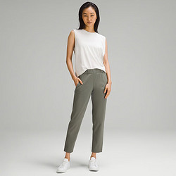 lululemon 露露乐蒙 丨Luxtreme&trade; 女士松紧腰修身款中腰长裤 LW5FE3A 绿灰色 XXL