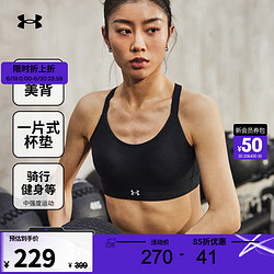 UNDER ARMOUR 安德玛 德玛（UNDERARMOUR） Continuum女子拳击训练运动内衣-中强度1372559 黑色001 S