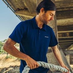 Columbia 哥伦比亚 2024春夏新品哥伦比亚户外男防晒快干衣薄透气POLO短袖T恤AE2933