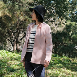 AIGLE 艾高 秋冬季POLARTEC弹性户外保暖全拉链蜂窝抓绒衣女士外套