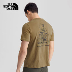THE NORTH FACE 北面 短袖 户外元素印花T恤男女通用情侣外吸汗透气875U 173 L