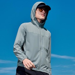 Jeep 吉普 夏季轻薄皮肤衣男防晒衣连帽户外风衣男外套