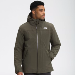 THE NORTH FACE 北面 TheNorthFace北面TourTriclimate防风保暖可拆卸男士轻便 2XL TaupeGreen绿色