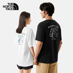 THE NORTH FACE 北面 heNorthFace北面短袖T恤情侣款小熊舒适透气户外夏季新款|8CST