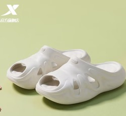 XTEP 特步 2024夏季新款厚底增高女拖鞋