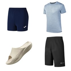 今日必买：QIAODAN 乔丹 飞影PB运动拖鞋+乔丹速干短袖+乔丹短裤+女士短裤