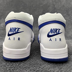 NIKE 耐克 篮球鞋男鞋春季Flight Legacy 简版AJ4气垫鞋缓震轻便运动鞋 BQ4212-103白蓝 40.5