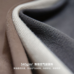 MADEN 马登 工装 美式重磅珠地空气层短裤针织刺绣运动五分卫裤男夏 灰蓝色