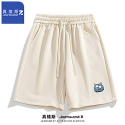 JEANSWEST 真维斯 男士休闲直筒五分裤