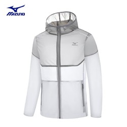 Mizuno 美津浓 男士冰丝皮肤衣夏季透气薄款遮阳户外夹克外套男