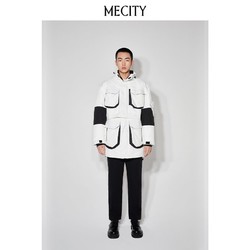 百亿补贴：MECITY 男士冬季新款时尚可脱卸高领派克羽绒90鸭绒大衣538434