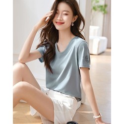 沫晗依美 2024夏季新款T恤女