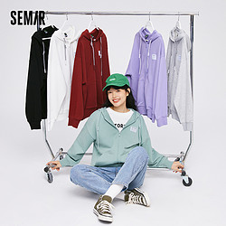 Semir 森马 女春秋时尚运动风针织夹克