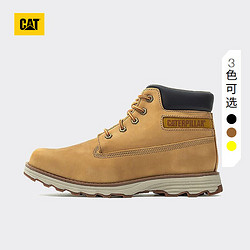 CAT 卡特彼勒 卡特大黄靴工装靴马丁靴男靴男鞋季防滑工装靴短靴高帮鞋商场同 黄色 40