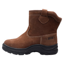 others 其他 3515厚底羊毛靴反绒皮加厚棉鞋内里皮毛一体雪地靴男士冬季户外防寒靴 43