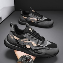 WARRIOR 回力 网布透气男鞋24夏季款运动休闲鞋男拼色老爹鞋男休闲鞋男