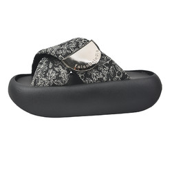 恋路 配裙子厚底凉拖鞋女夏季外穿时尚高级感2024新款法式外出增高拖鞋