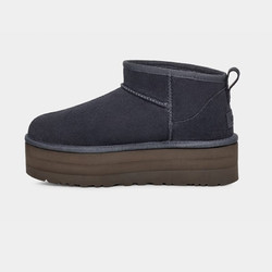 UGG 秋冬新款防风保暖Classic Ultra女士舒适休闲厚底短筒时尚雪地靴 eve blue深蓝 标准36/US5