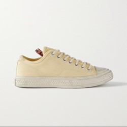 限尺码：Acne Studios 仿旧有机纯棉帆布运动鞋