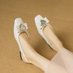 goldlion 金利来 牛面羊垫 24年简约舒适后空凉鞋女士包头凉鞋平底鞋一脚蹬女鞋