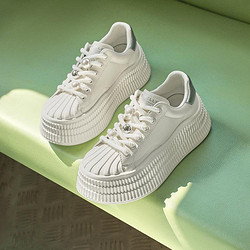 BeLLE 百丽 厚底小白鞋女款2024春夏季新款鞋子休闲板鞋面包鞋