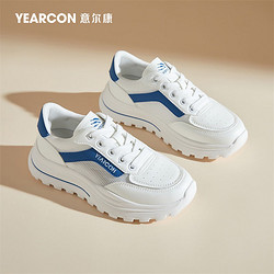 百亿补贴：YEARCON 意尔康 女士超轻薄透气网面鞋2024夏季低帮板鞋通勤轻便舒适阿甘鞋