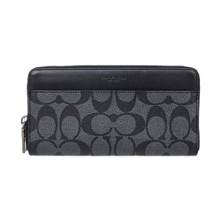 COACH 蔻驰 男士长款钱包 F58112 黑灰色