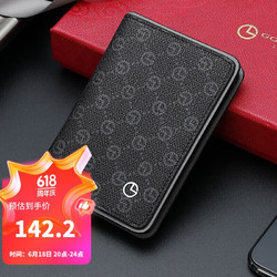 goldlion 金利来 卡包男多功能银行卡套男士多卡位大容量pvc卡片夹FA703076-365 父亲节礼物实用送爸爸
