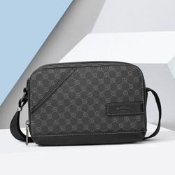 goldlion 金利来 男包男士单肩包休闲通勤男士横款斜挎包日字包