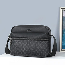 goldlion 金利来 男包单肩包个性印花男士横款斜挎包男包小方包日字包