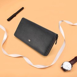 HONGU 红谷 男士皮夹轻商务手拎包时尚手拿拉链包