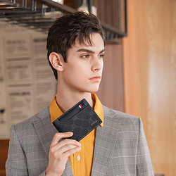 GOLF 高尔夫 卡包男士短款钱包2024款钱夹大学生薄款皮夹子