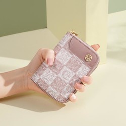 GOLF 高尔夫 个性撞色卡包女风琴式卡位小巧钱包小众印花驾驶证证件包女包