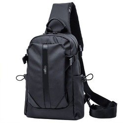 CARTELO 卡帝乐鳄鱼 单肩包斜挎包男潮牌挎包布包男背包男胸包时尚牛津布休闲运动