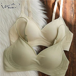YINGZINA 樱姿娜 牛奶丝无痕无钢圈内衣女聚拢大胸显小3D软支撑睡眠文胸薄款