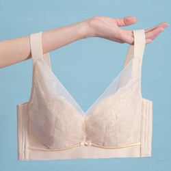 FENTENG 芬腾 性感蕾丝侧收防下垂内衣女无钢圈内衣文胸罩