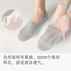 88VIP：B＆C．Room 棉竹屋 船袜男士夏季薄款防滑不掉跟纯棉纱线防臭浅口隐形袜子