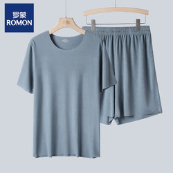 ROMON 罗蒙 情侣款冰丝无痕家居服 LM2315