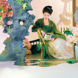 重回汉唐 抚柳】原创改良吊带直领对襟长衫百迭裙宋制汉服女装