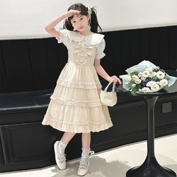 夏季儿童裙子女童洛丽塔连衣裙新款洋气中大童公主裙女孩蛋糕裙潮