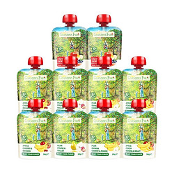Grandpa\'s Farm 爷爷的农场 进口婴儿果泥宝宝辅食泥营养果汁泥吸吸袋90g*10袋口味随机礼盒装