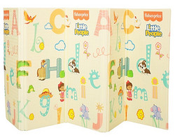 Fisher-Price 费雪 宝宝爬行垫XPE双面机械折叠垫 英文字母178*198*1cmLXX-H-200