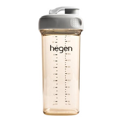 hegen 新加坡进口新生儿宽口ppsu灰水杯330ml