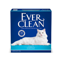 EVER CLEAN 铂钻 蓝白标 膨润土猫砂 11.3kg