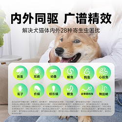 KERES 凯锐思 猫咪驱虫药体内外一体驱虫宠物外驱跳蚤耳螨驱虫滴剂
