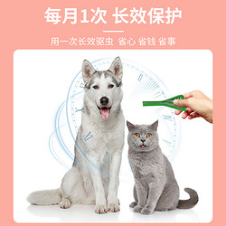 88VIP：hugpet猫驱虫药体外非泼罗尼滴剂猫用驱杀跳蚤虱子蜱虫卵3支