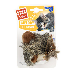 GiGwi 贵为 逗猫玩具猫咪炫律猎物发声玩具小鸟小蜜蜂刺猬蟋蟀老鼠