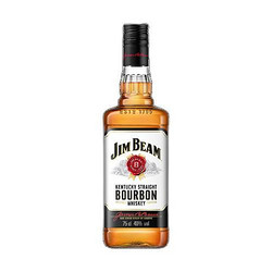 JIM BEAM 金宾 全球直采占边波本波旁威士忌美国洋酒柠檬沙瓦嗨棒大金宾大占边 金宾白占边白750mL1瓶